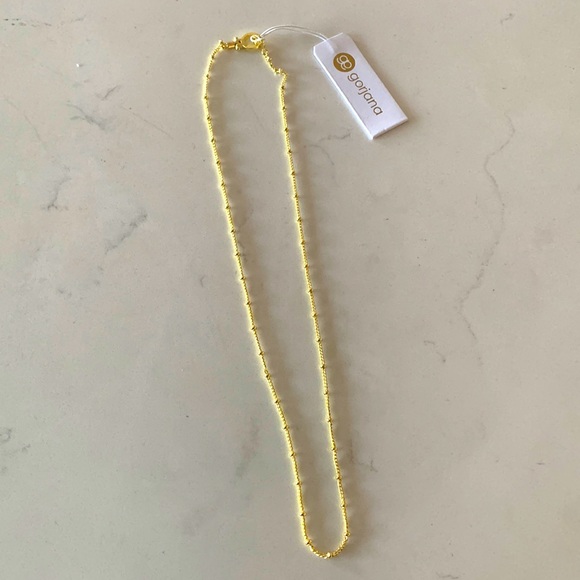 Gorjana Jewelry Nwt Gorjana Bali Necklace In Gold Plated Brass 65